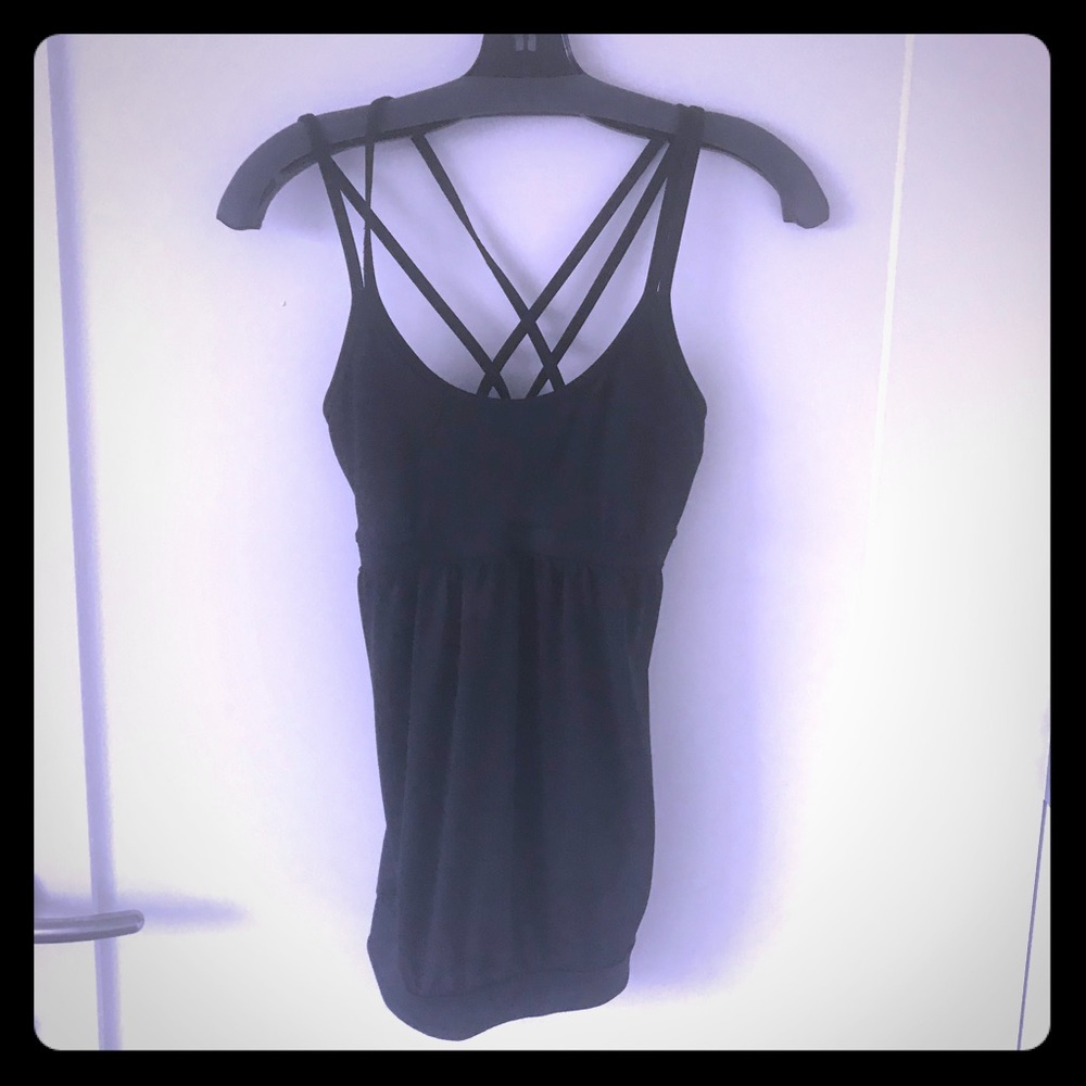VSX cross back banded strappy tank top